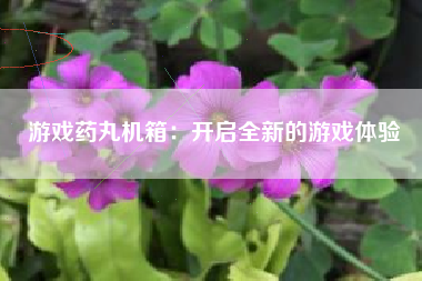 游戏药丸机箱：开启全新的游戏体验