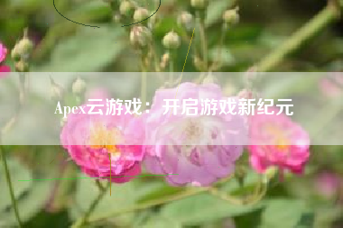 Apex云游戏：开启游戏新纪元