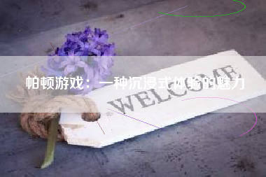 帕顿游戏：一种沉浸式体验的魅力