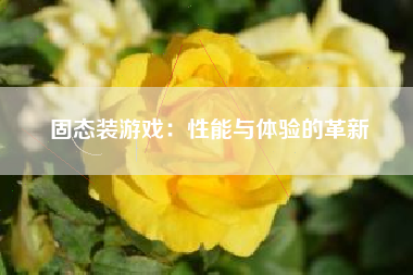 固态装游戏：性能与体验的革新