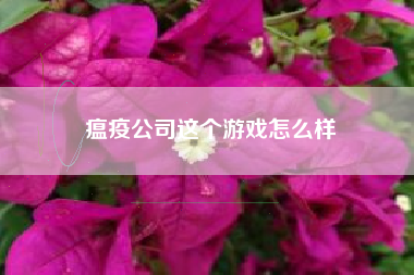 瘟疫公司这个游戏怎么样