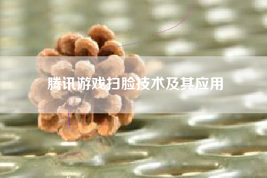 腾讯游戏扫脸技术及其应用