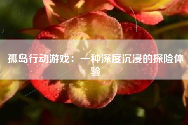 孤岛行动游戏：一种深度沉浸的探险体验