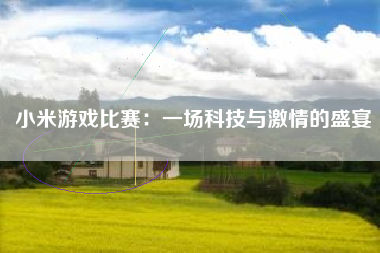 小米游戏比赛：一场科技与激情的盛宴