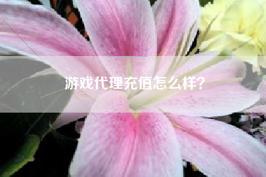 游戏代理充值怎么样？