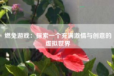 燃兔游戏：探索一个充满激情与创意的虚拟世界