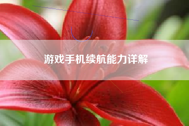 游戏手机续航能力详解