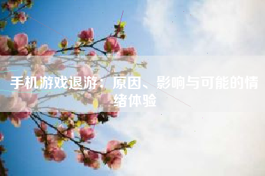 手机游戏退游：原因、影响与可能的情绪体验