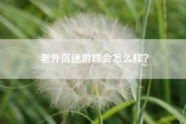 老外沉迷游戏会怎么样？