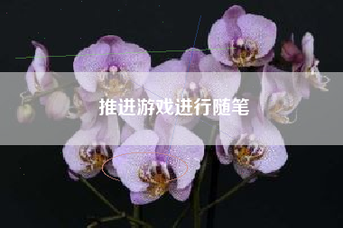 推进游戏进行随笔
