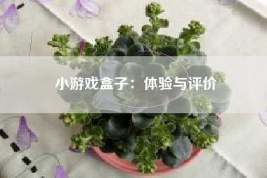 小游戏盒子：体验与评价