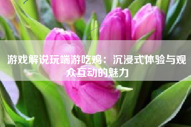 游戏解说玩端游吃鸡：沉浸式体验与观众互动的魅力