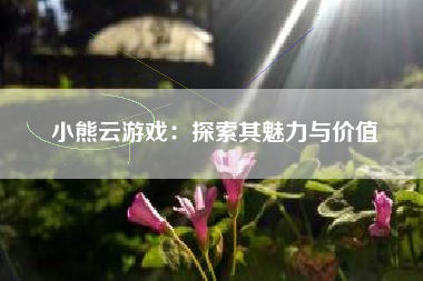 小熊云游戏：探索其魅力与价值