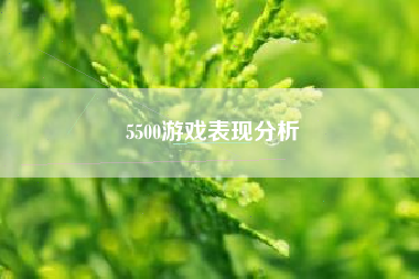 5500游戏表现分析