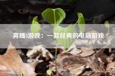 奔腾3游戏：一款经典的电脑游戏