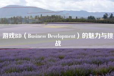 游戏BD（Business Development）的魅力与挑战