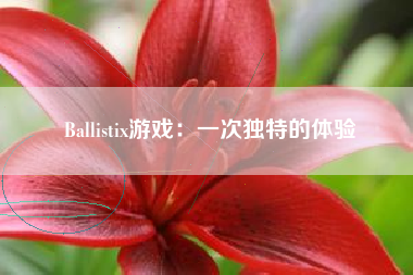 Ballistix游戏：一次独特的体验