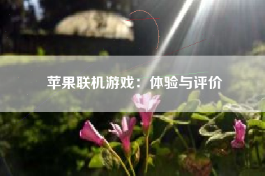 苹果联机游戏：体验与评价