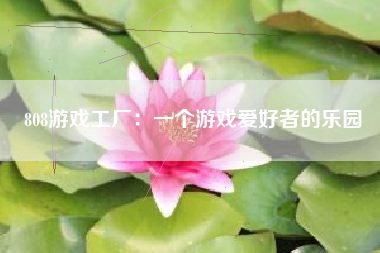 808游戏工厂：一个游戏爱好者的乐园