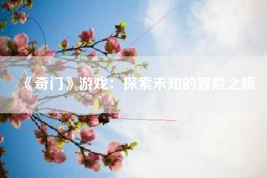 《奇门》游戏：探索未知的冒险之旅