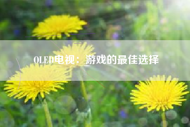 OLED电视：游戏的最佳选择