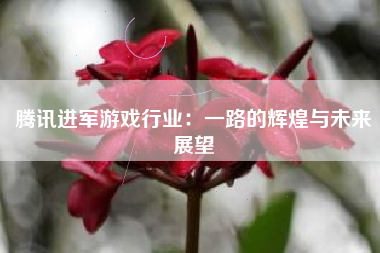 腾讯进军游戏行业：一路的辉煌与未来展望