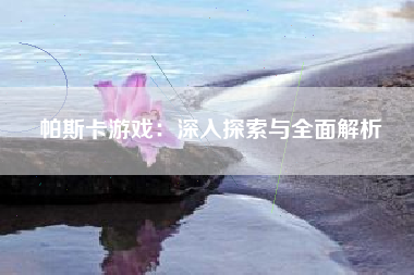 帕斯卡游戏：深入探索与全面解析