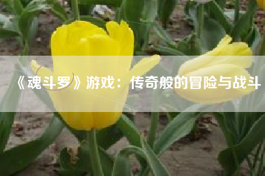 《魂斗罗》游戏：传奇般的冒险与战斗