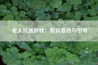 老人沉迷游戏：如何看待与引导