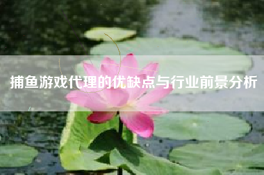 捕鱼游戏代理的优缺点与行业前景分析
