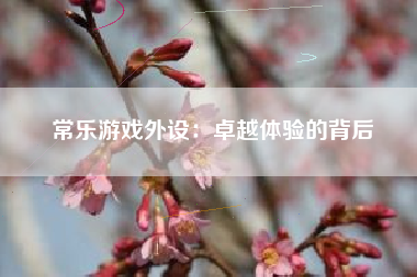 常乐游戏外设：卓越体验的背后
