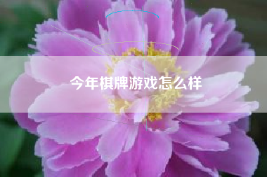 今年棋牌游戏怎么样