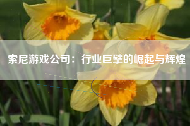 索尼游戏公司：行业巨擘的崛起与辉煌