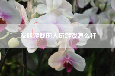 发明游戏的人玩游戏怎么样