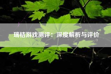 瑞桔游戏测评：深度解析与评价