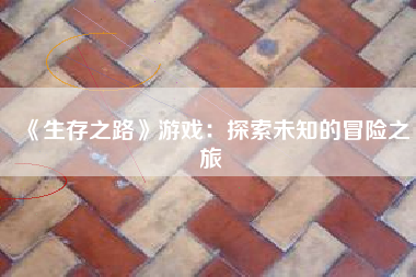 《生存之路》游戏：探索未知的冒险之旅